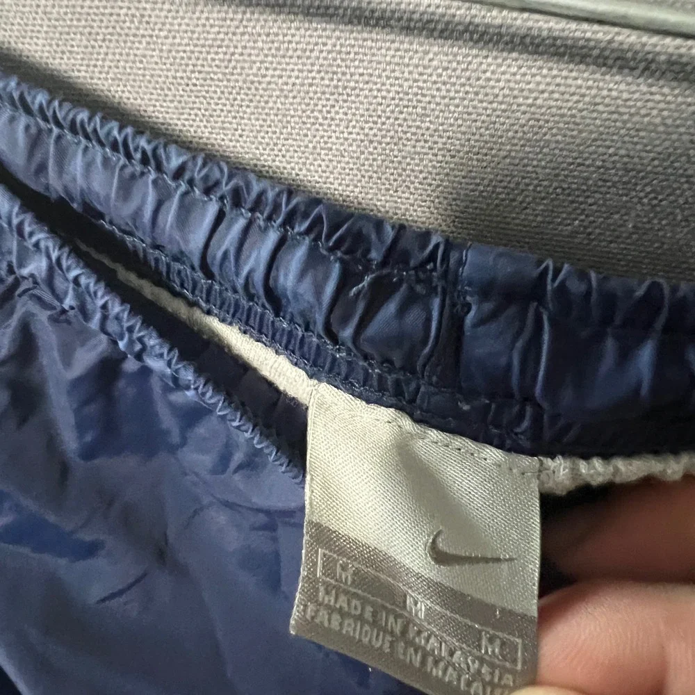 Nike Vintage Tracksuit Navy Blue Green White Piping Windbreaker Pants Set Mens M